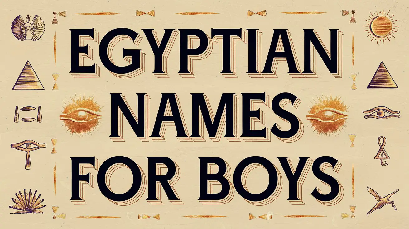 Egyptian Names For Boys