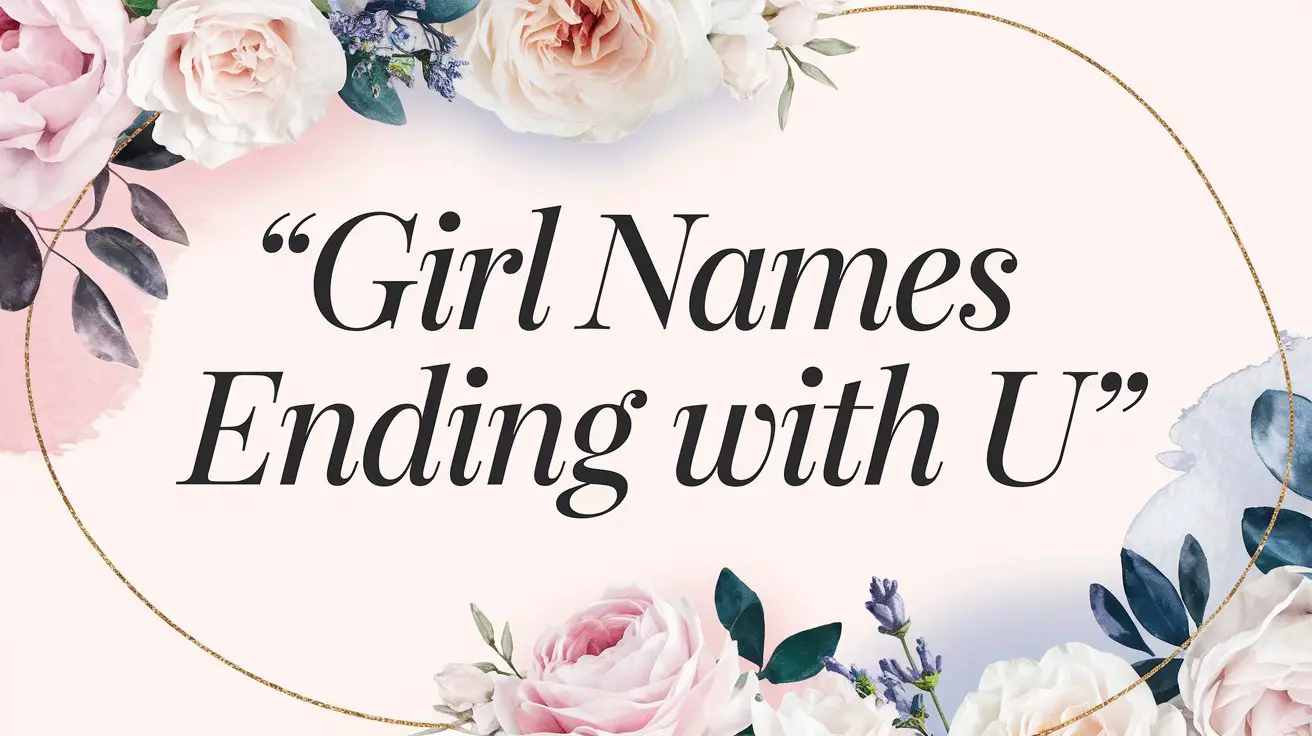 Girl Names Ending with U