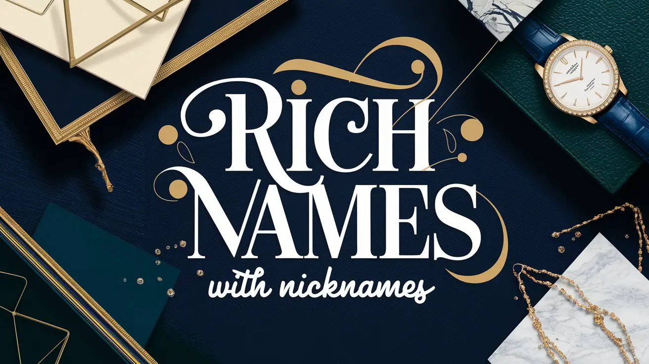 Rich Male Names With Nicknames