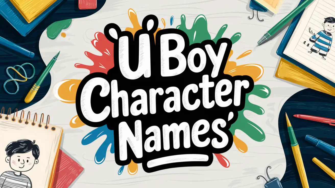 ‘U’ Boy Character Names