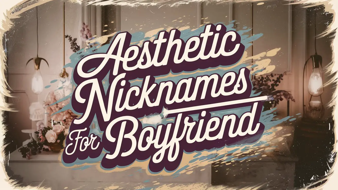 Aesthetic Nicknames for Boyfriend