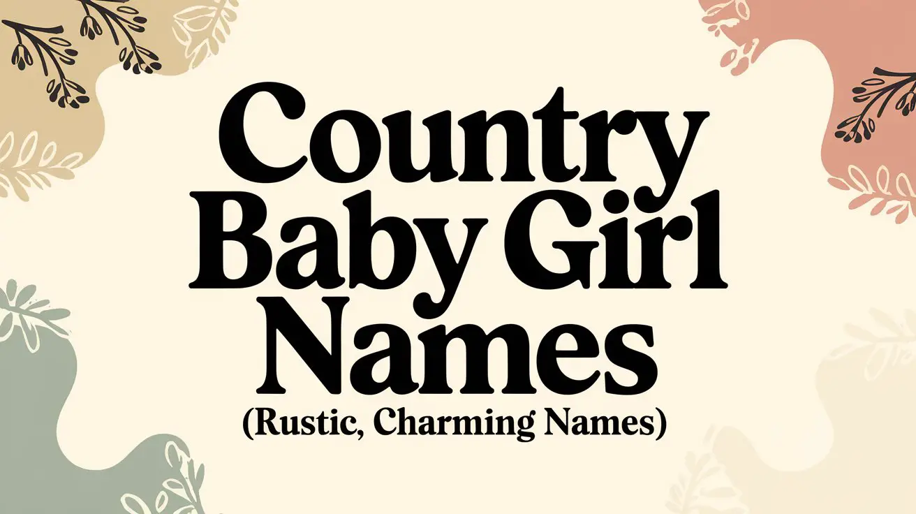 Country Baby Girl Names (Rustic, Charming Names)
