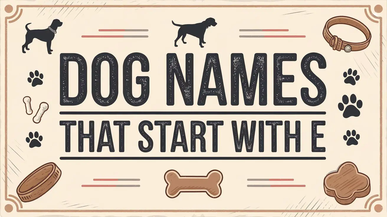 Dog Names That Start With E