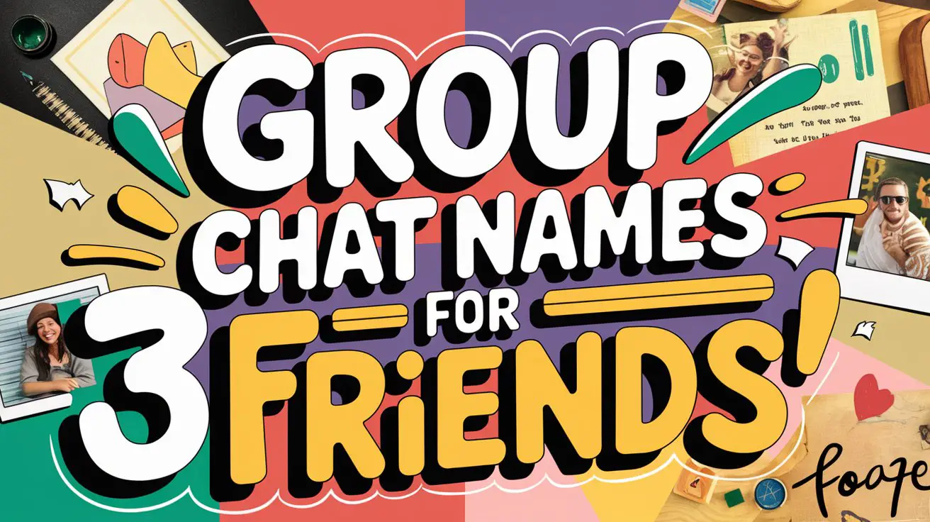 Group Chat Names for 3 Friends