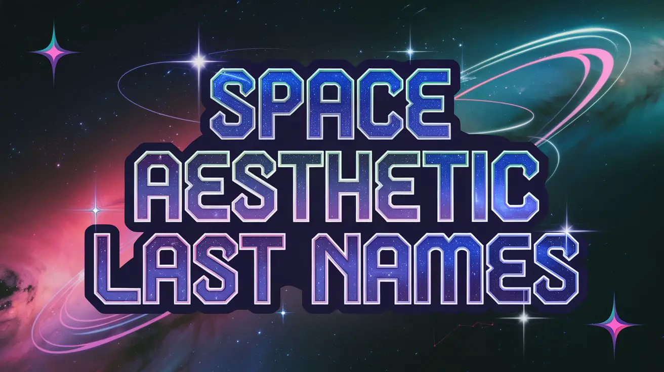 Space Aesthetic Last Names