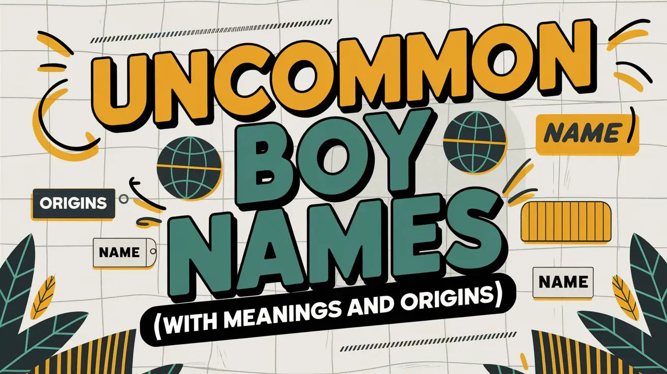 Uncommon Boy Names (with Meanings and Origins)