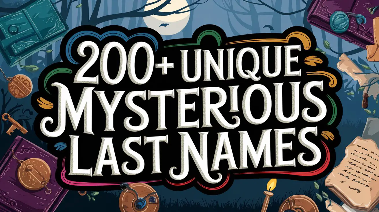 Unique Mysterious Last Names