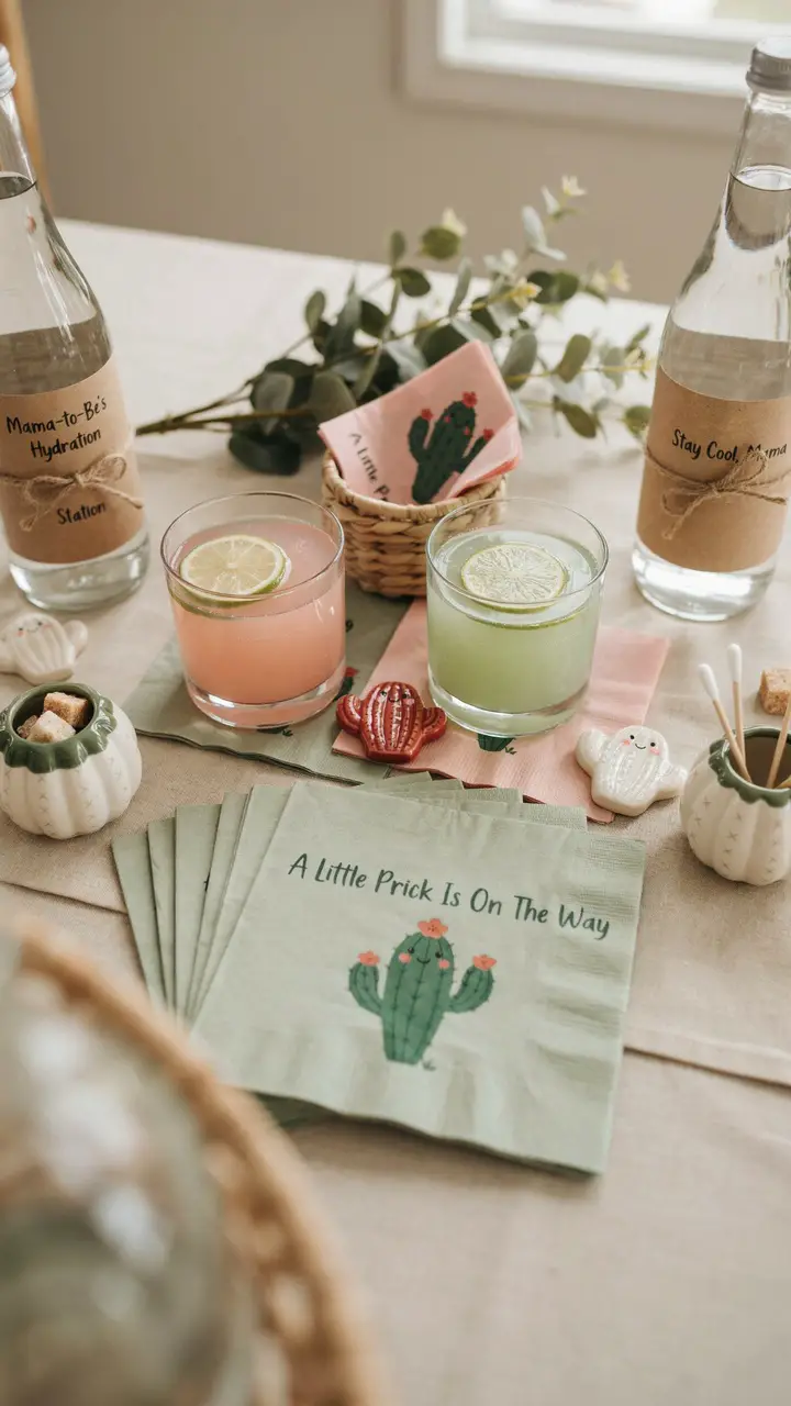 “A Little Prick Is On The Way” Custom Napkins