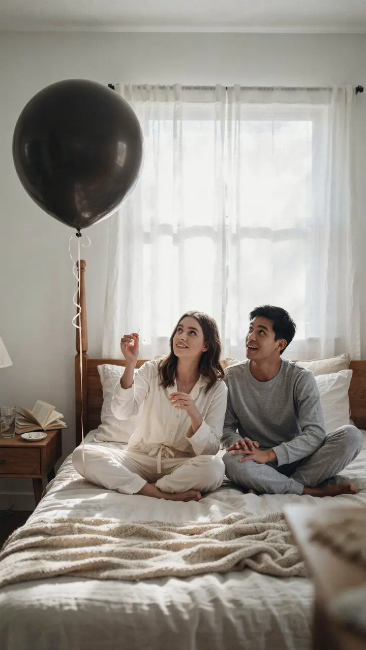 Balloon Pop in Bed