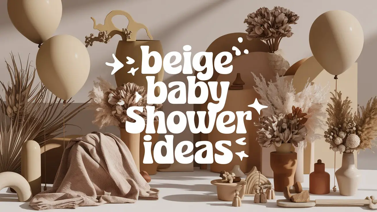 Beige Baby Shower Ideas