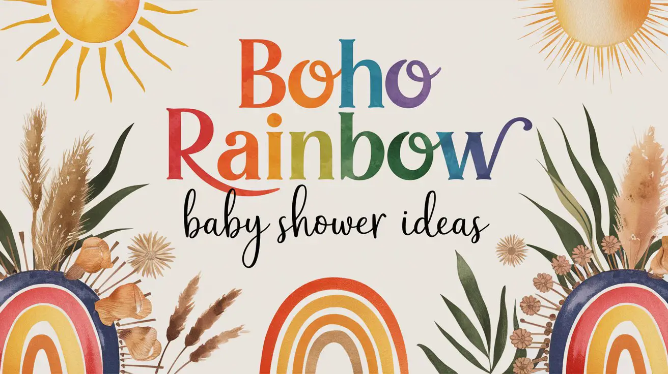 Boho Rainbow Baby Shower Ideas