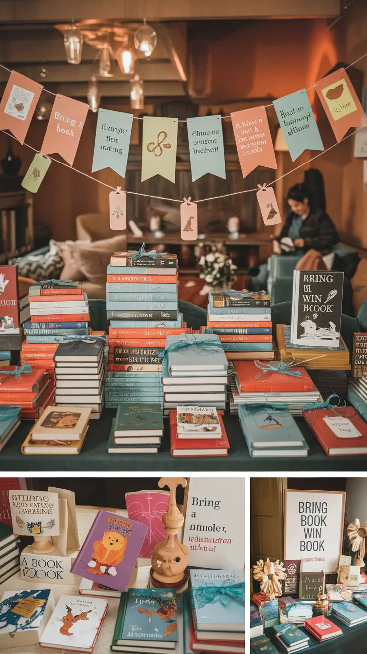 “Bring a Book, Win a Book” Game Shower