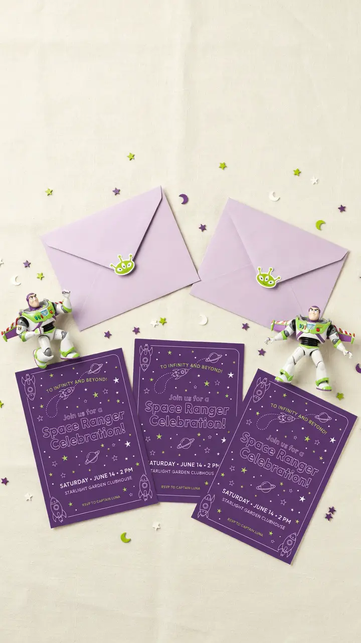 Buzz Lightyear Space Ranger Invitations