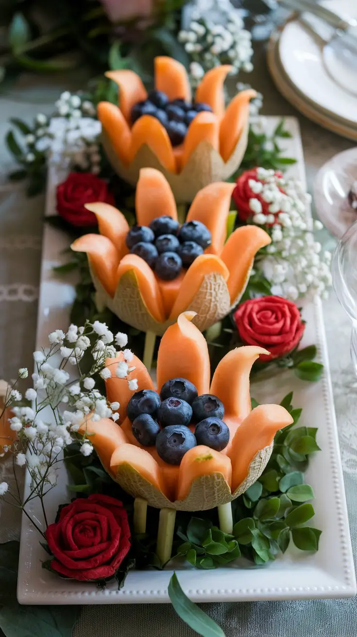 Cantaloupe Flower Bouquet