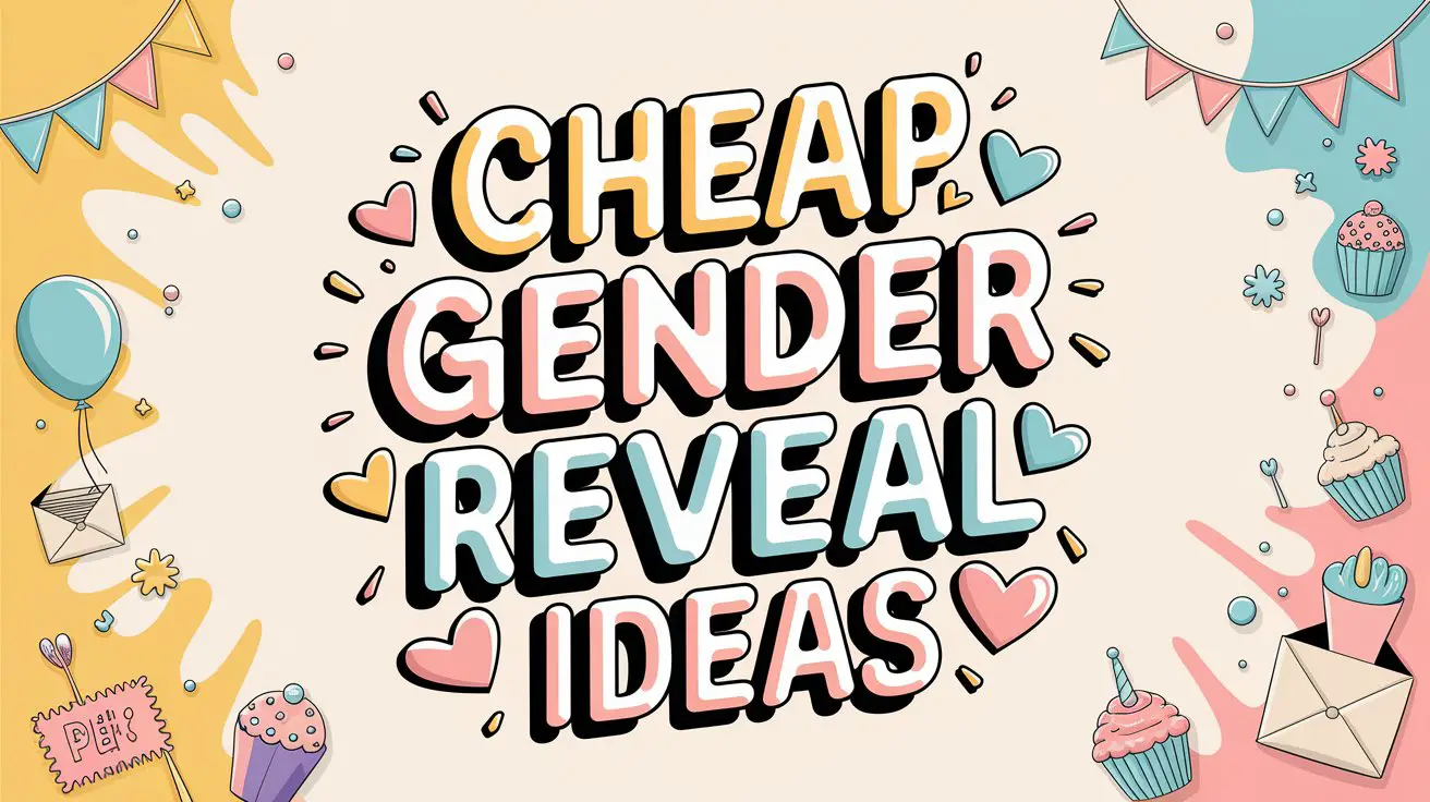 Cheap Gender Reveal Ideas