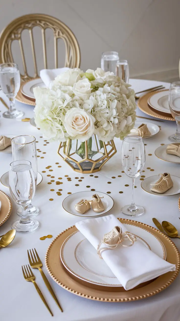 Classic Elegance with White and Gold