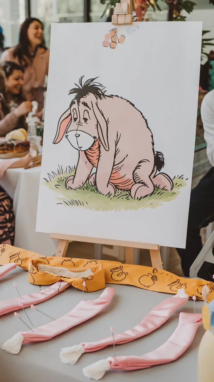 Classic Pooh Game “Pin the Tail on Eeyore”