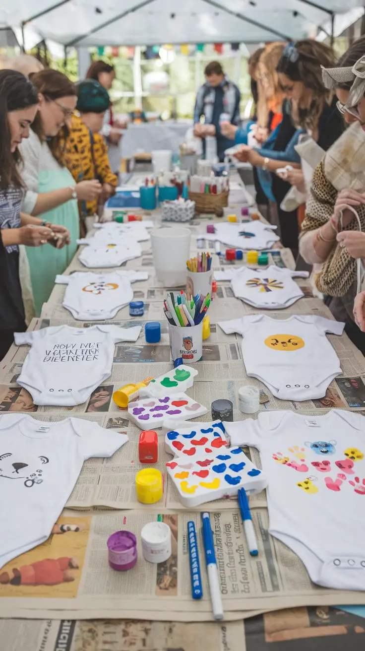 DIY Onesie Decorating Station