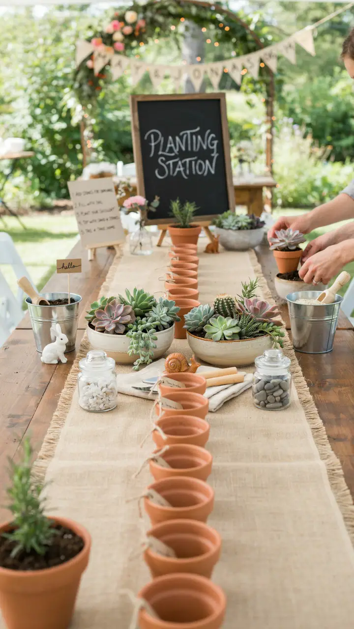 DIY Succulent Planting Station