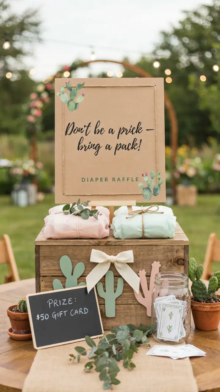 “Don’t Be a Prick” Diaper Raffle