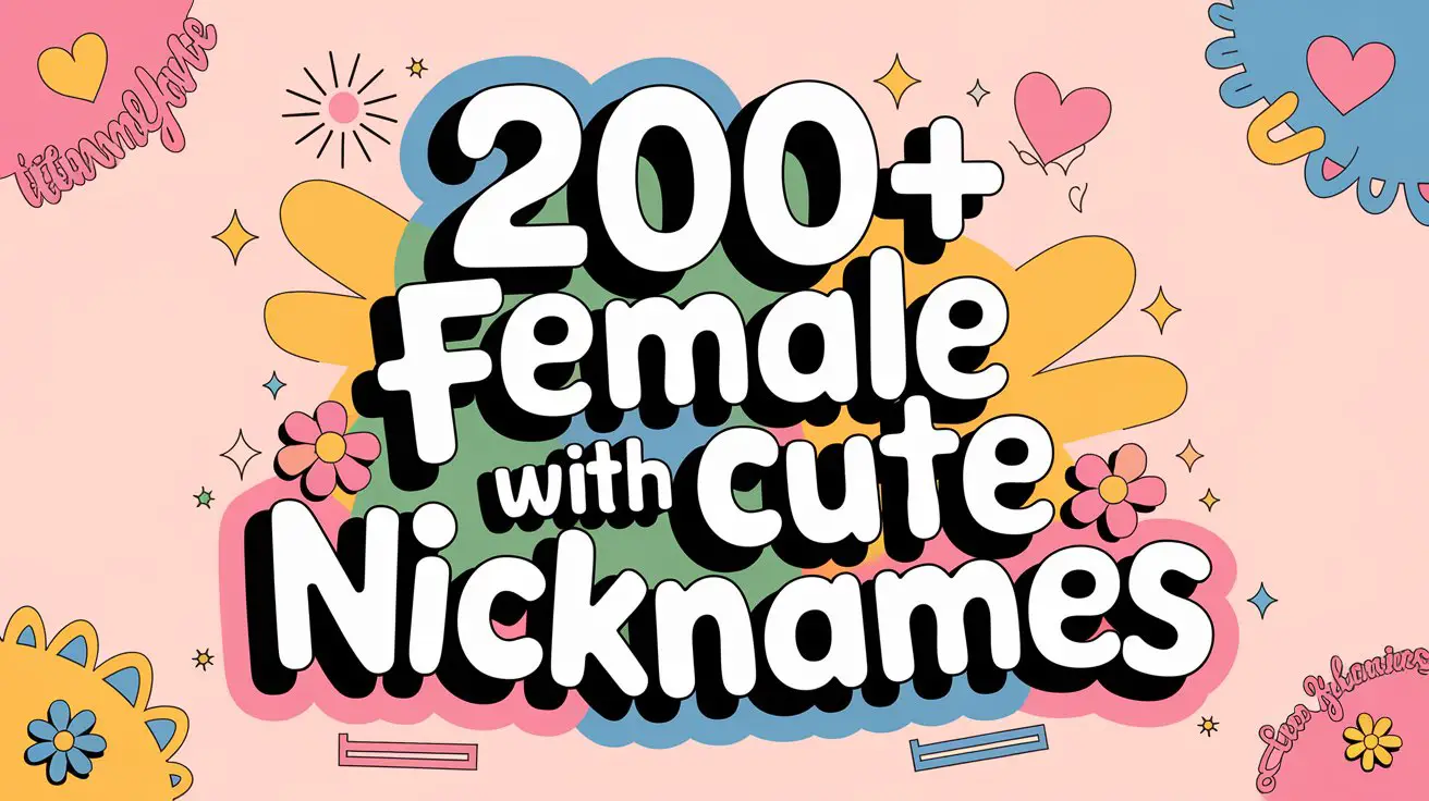 Female Names With Cute Nicknames