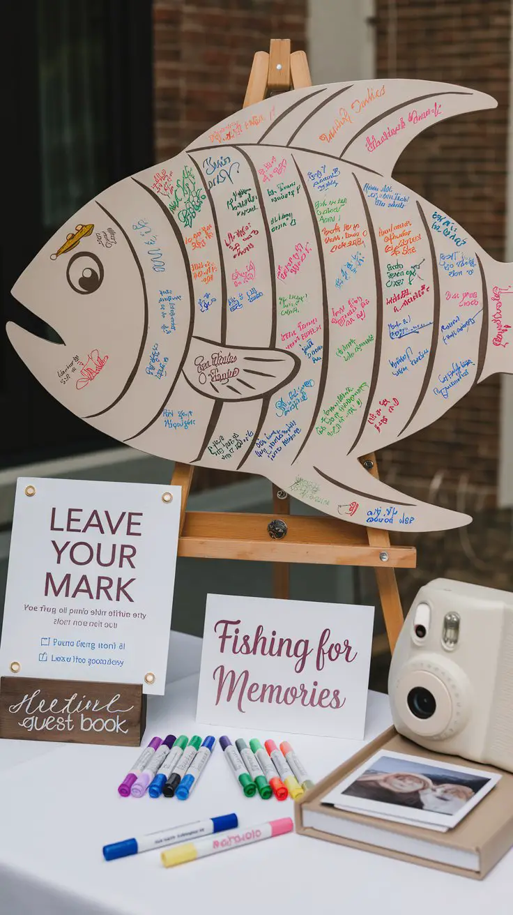 “Fishing for Compliments” Guest Book Alternative