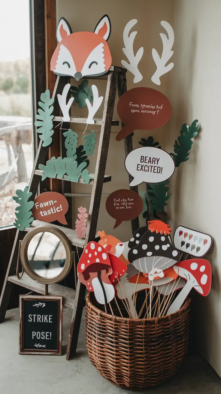 Forest Animal Photo Props Station