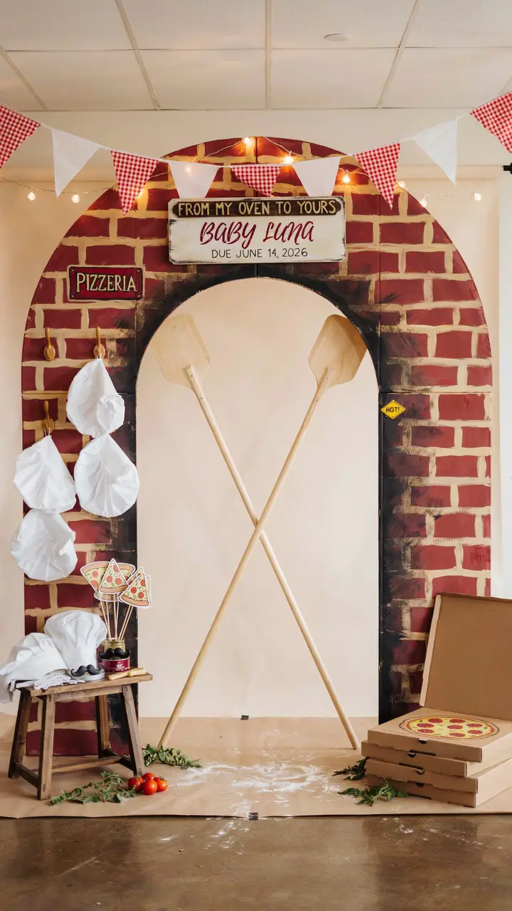 “From My Oven to Yours” Maternity Photo Backdrop