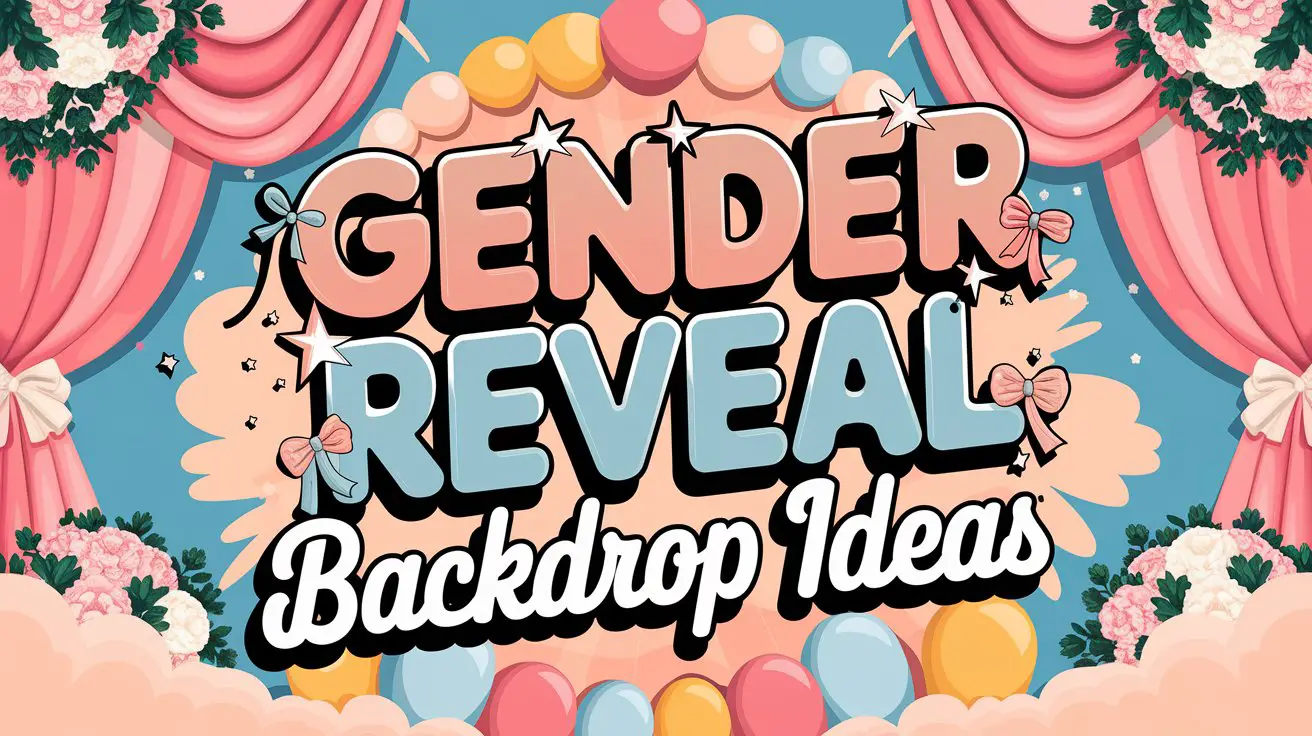 Gender Reveal Backdrop Ideas
