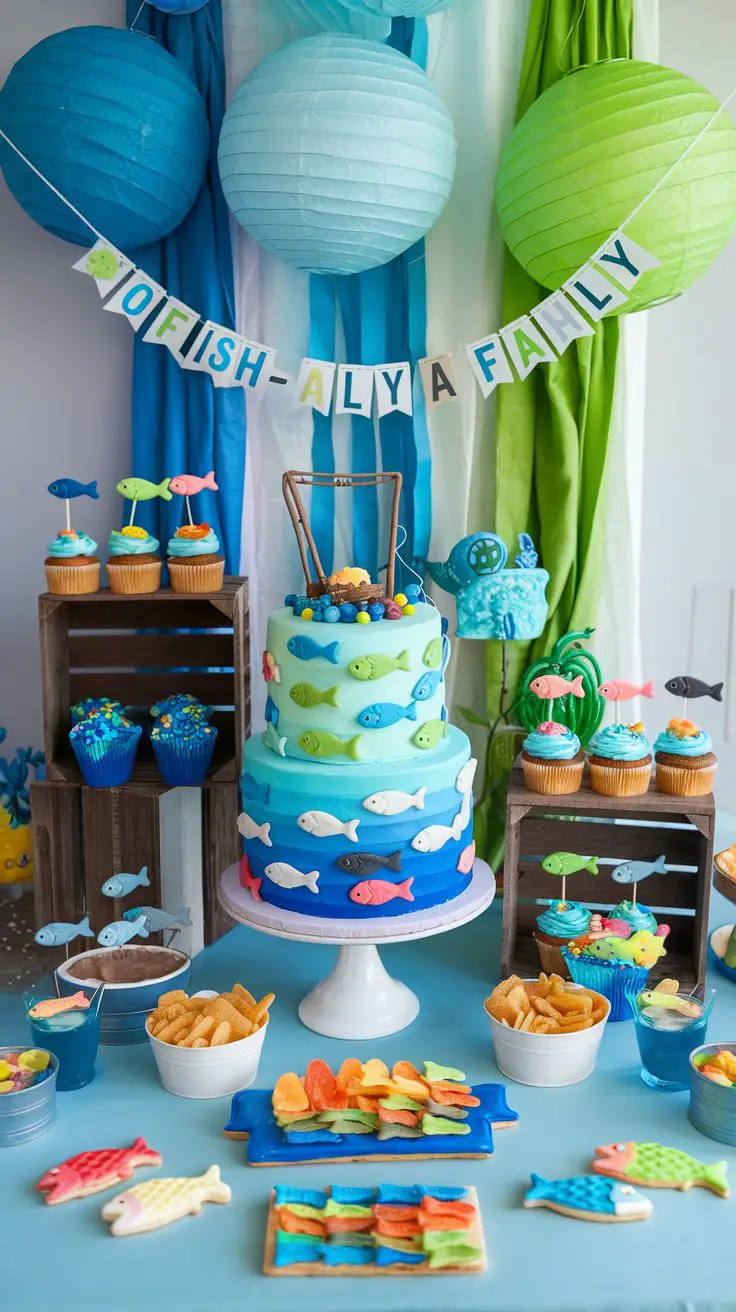 Gone Fishing Dessert Table