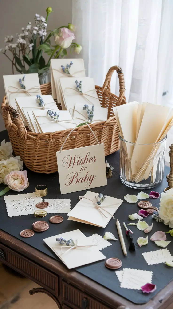 Handwritten Wish Cards Station