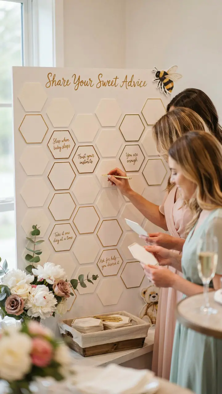 Honeycomb Wishes Baby Advice Cards