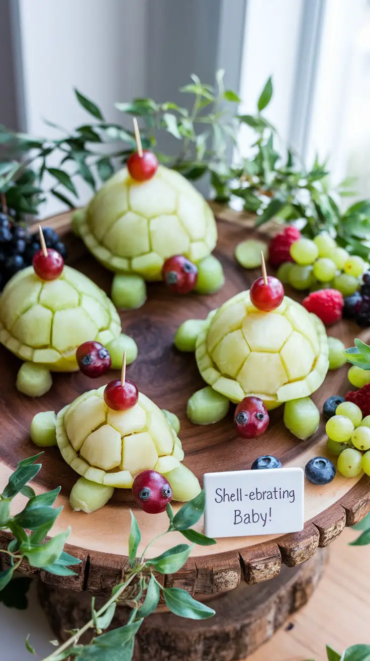 Honeydew Melon Turtle Family