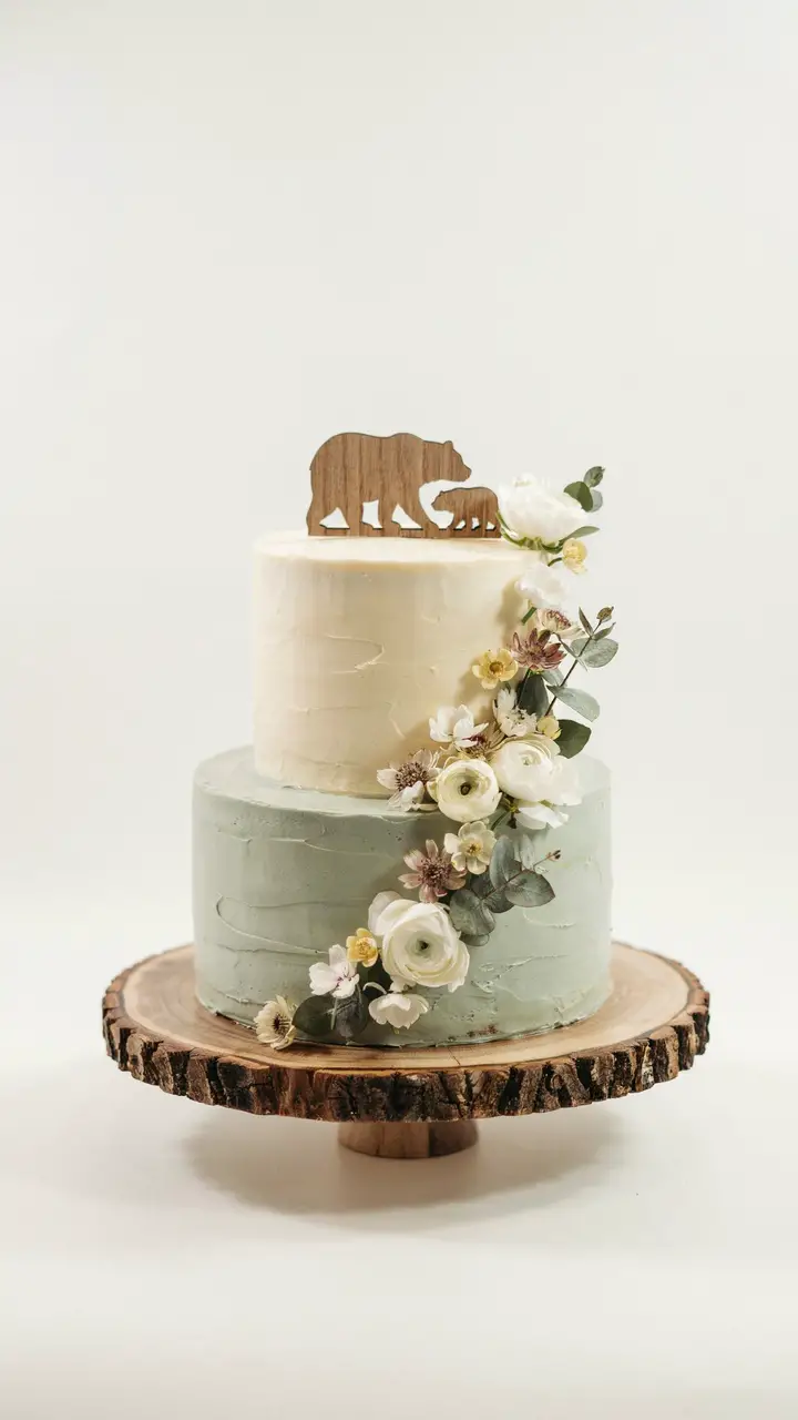 Mama Bear and Baby Bear Cake Topper