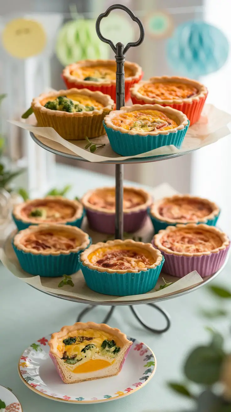 Mini Quiche Cups (Individual Portions = Less Mess)