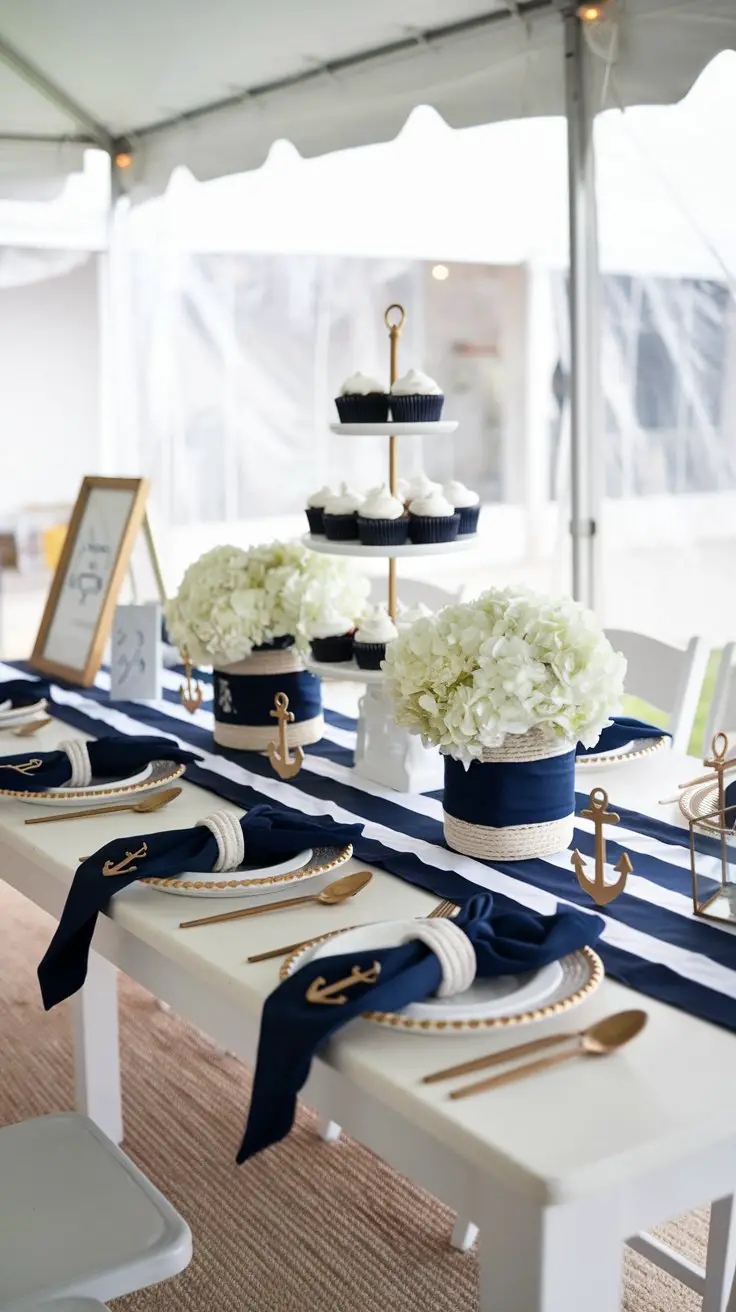 Nautical Navy and White Classic