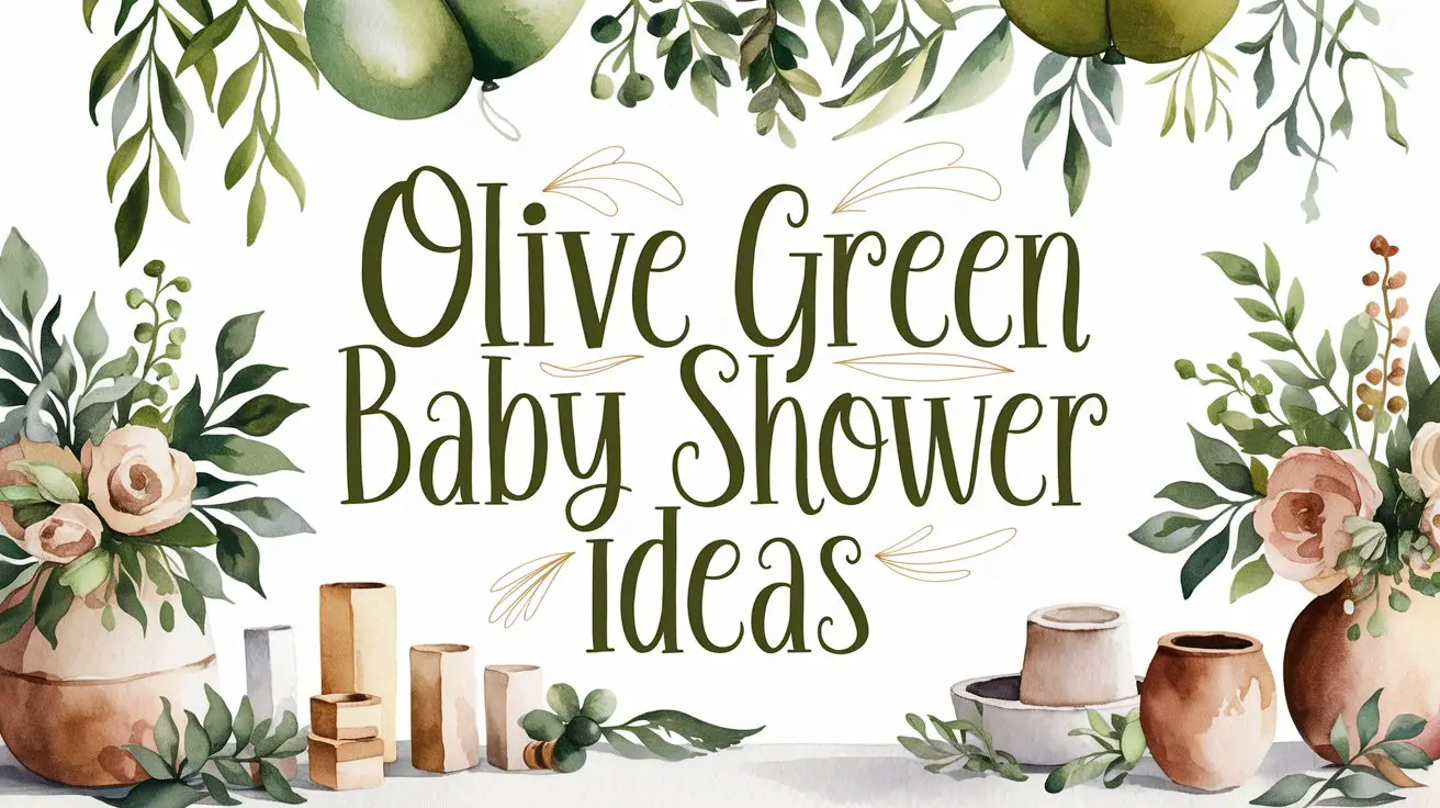 Olive Green Baby Shower Ideas