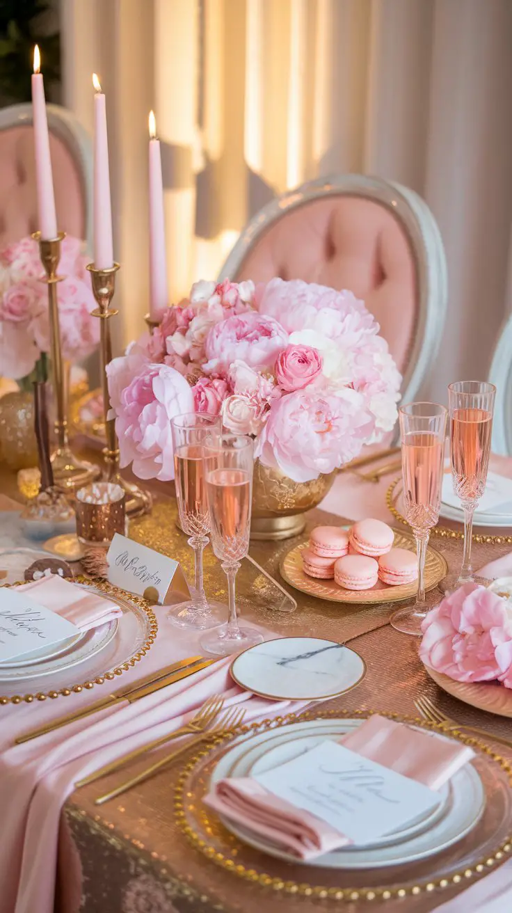 Pink and Gold Tea Party Glam