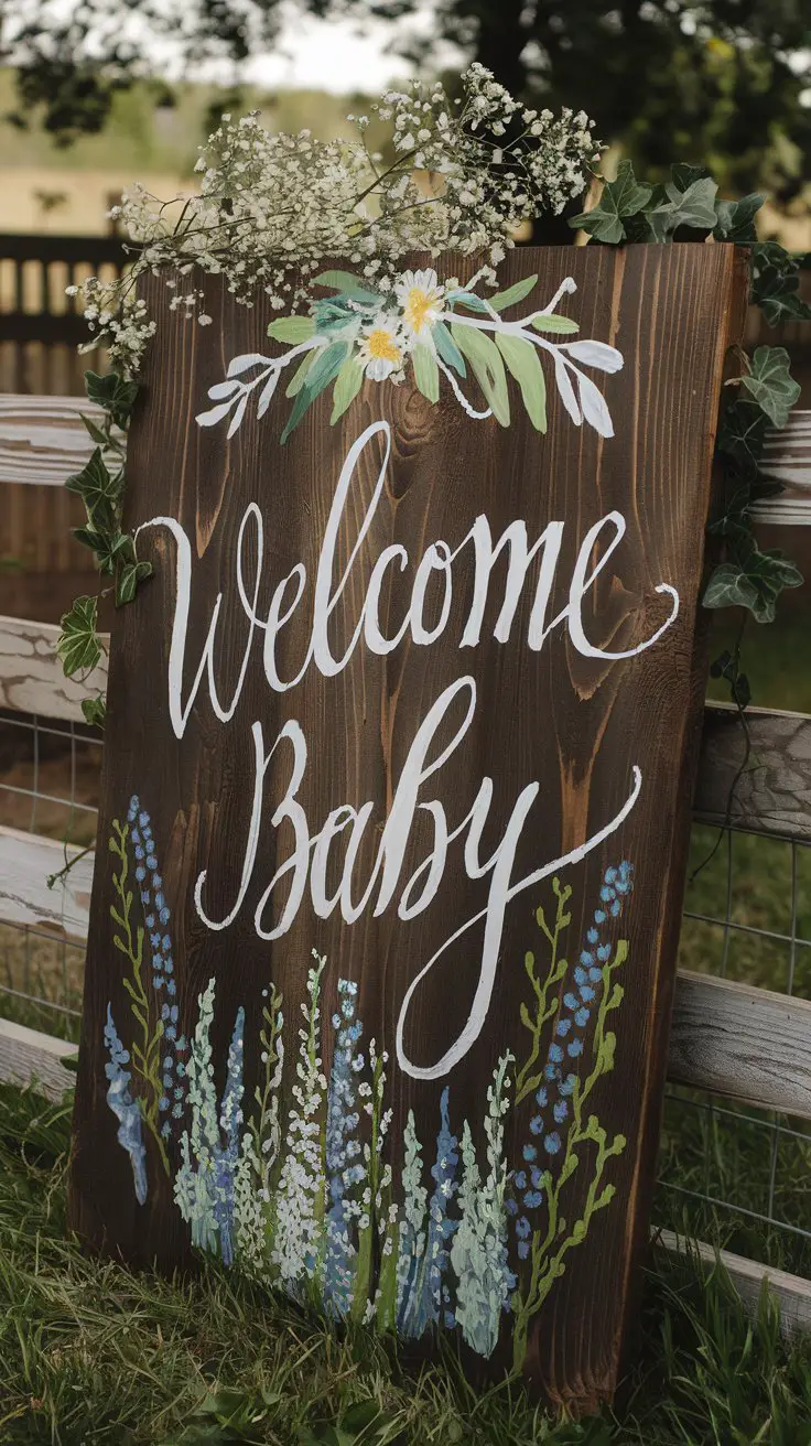 Rustic Wooden Signage and Decor