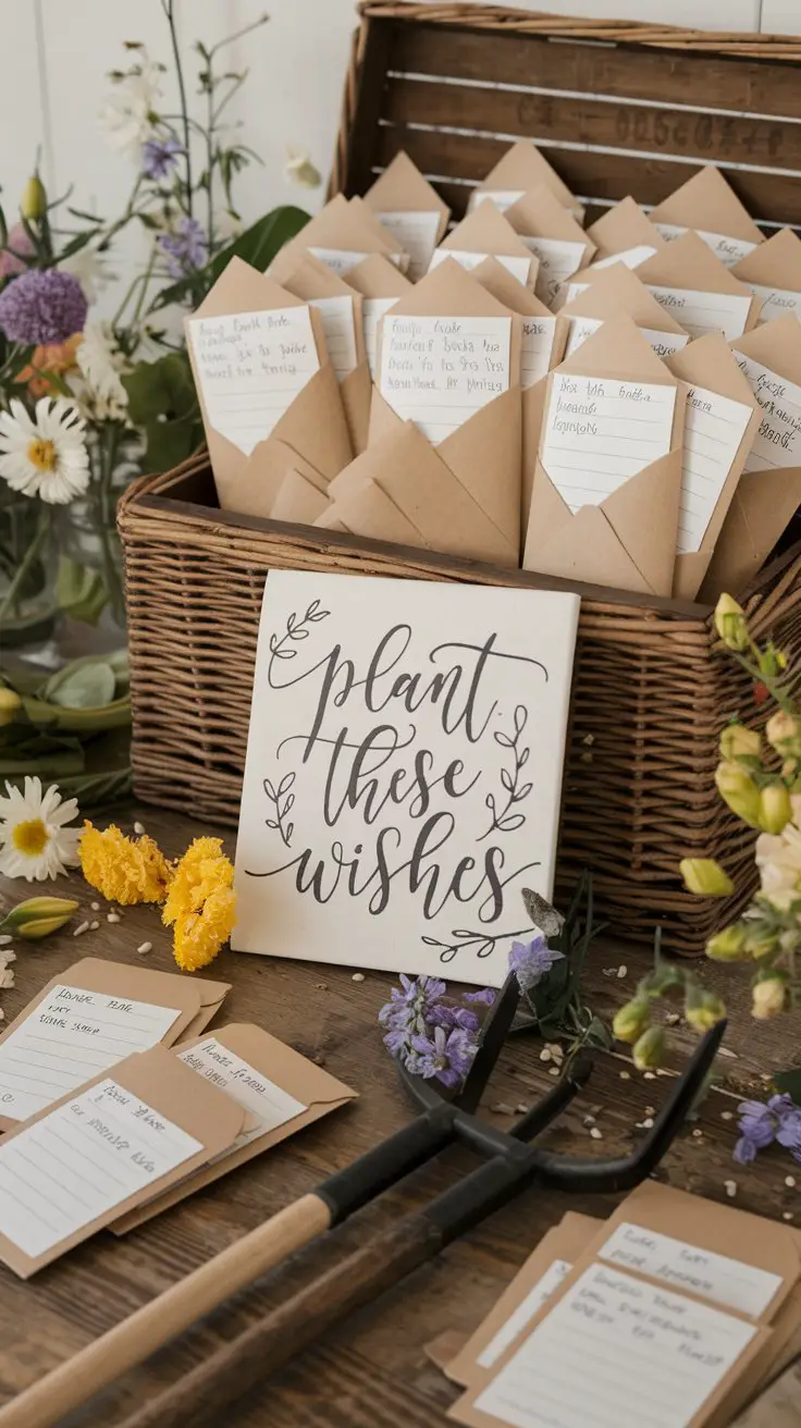 Seed Packet Guest Book Alternative