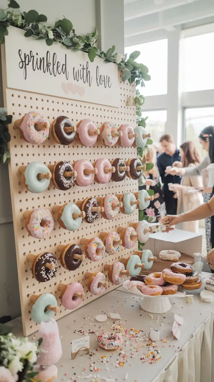 “Sprinkled with Love” Donut Wall