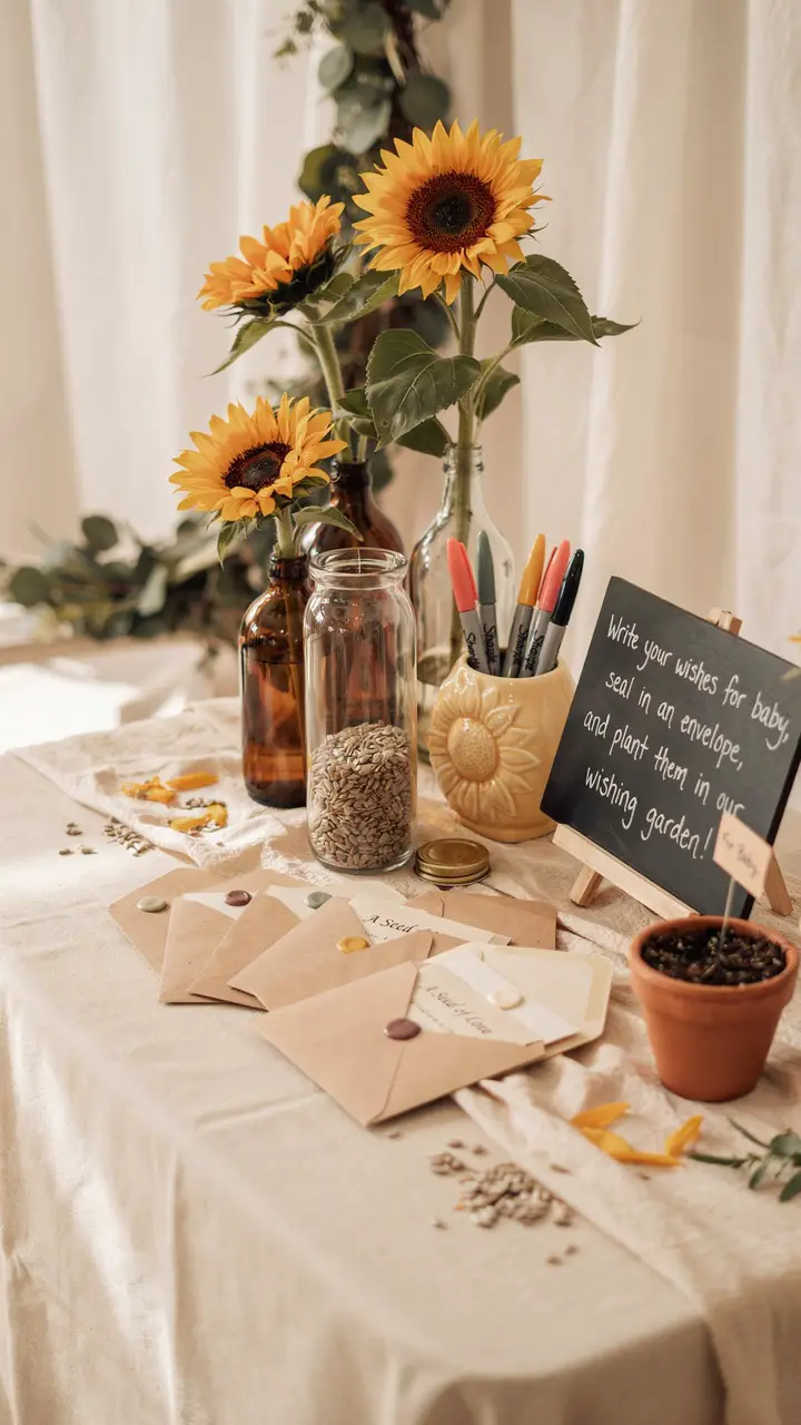 Sunflower Seed “Wishes for Baby” Activity