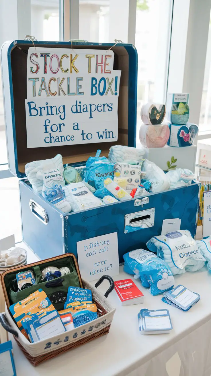 “Tackle Box” Diaper Raffle Station