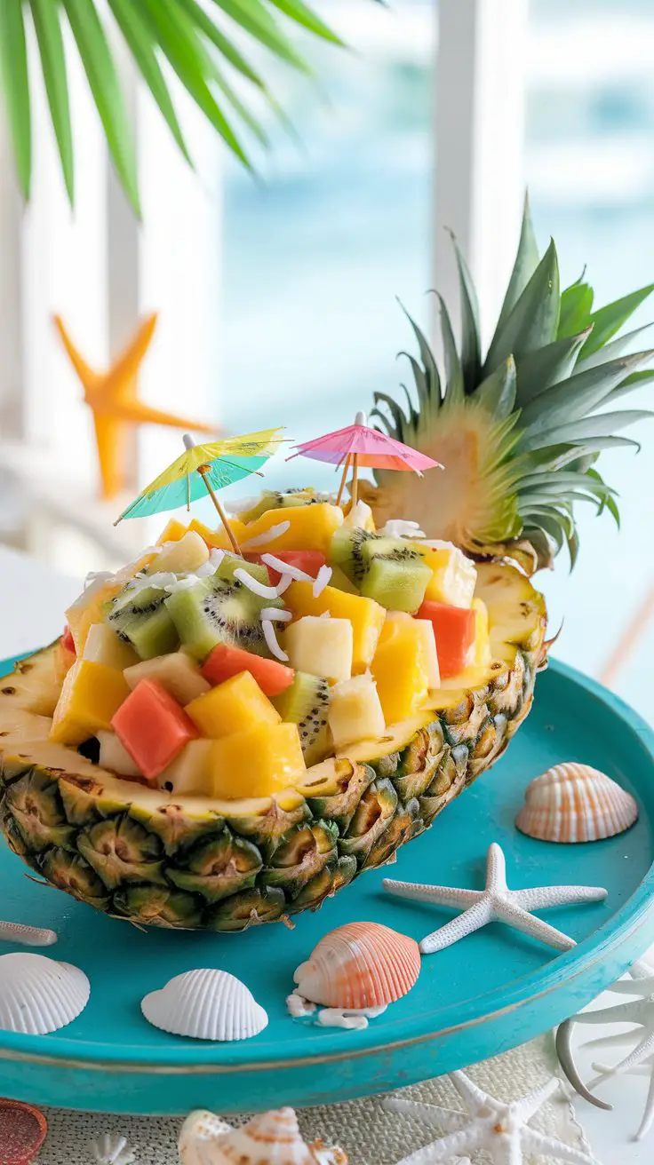 Tropical Paradise Fruit Boat