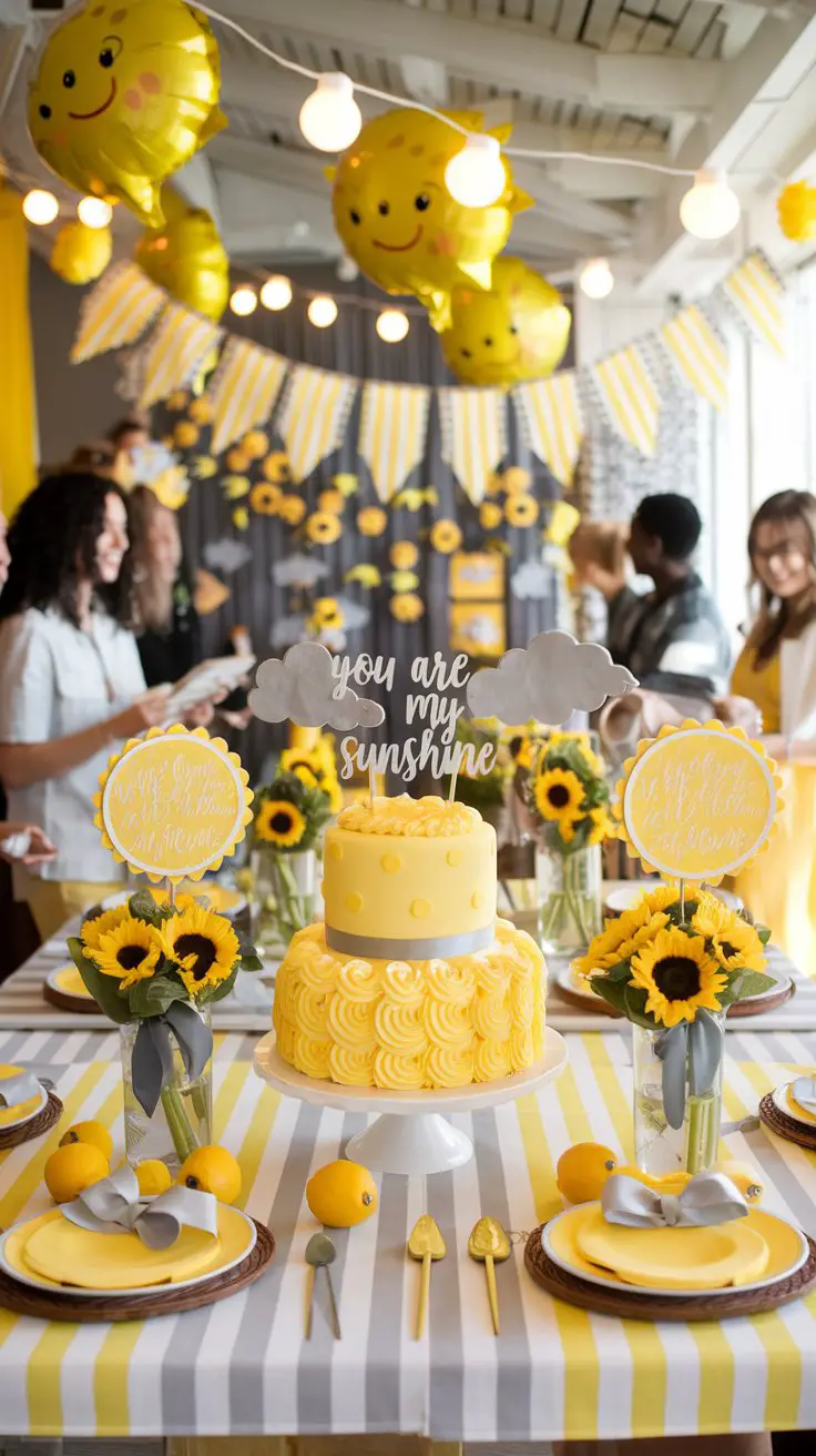 Yellow and Gray Sunshine Theme