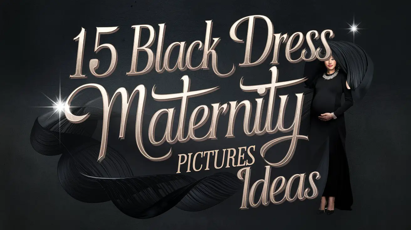 Black Dress Maternity Pictures
