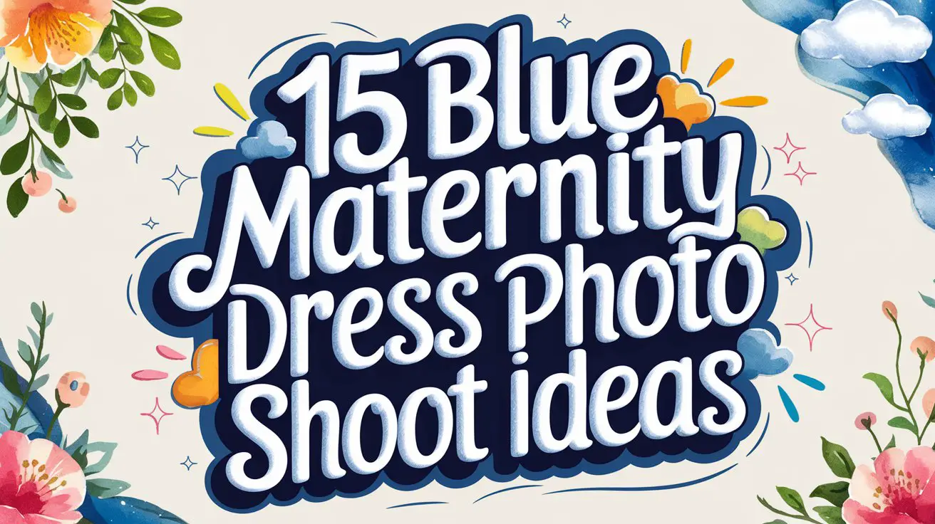 Blue Maternity Dress Photo Shoot Ideas