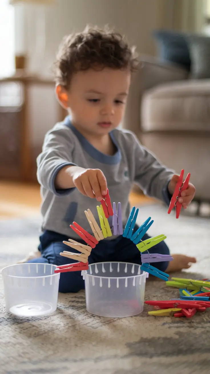 Clothespin Transfer Games