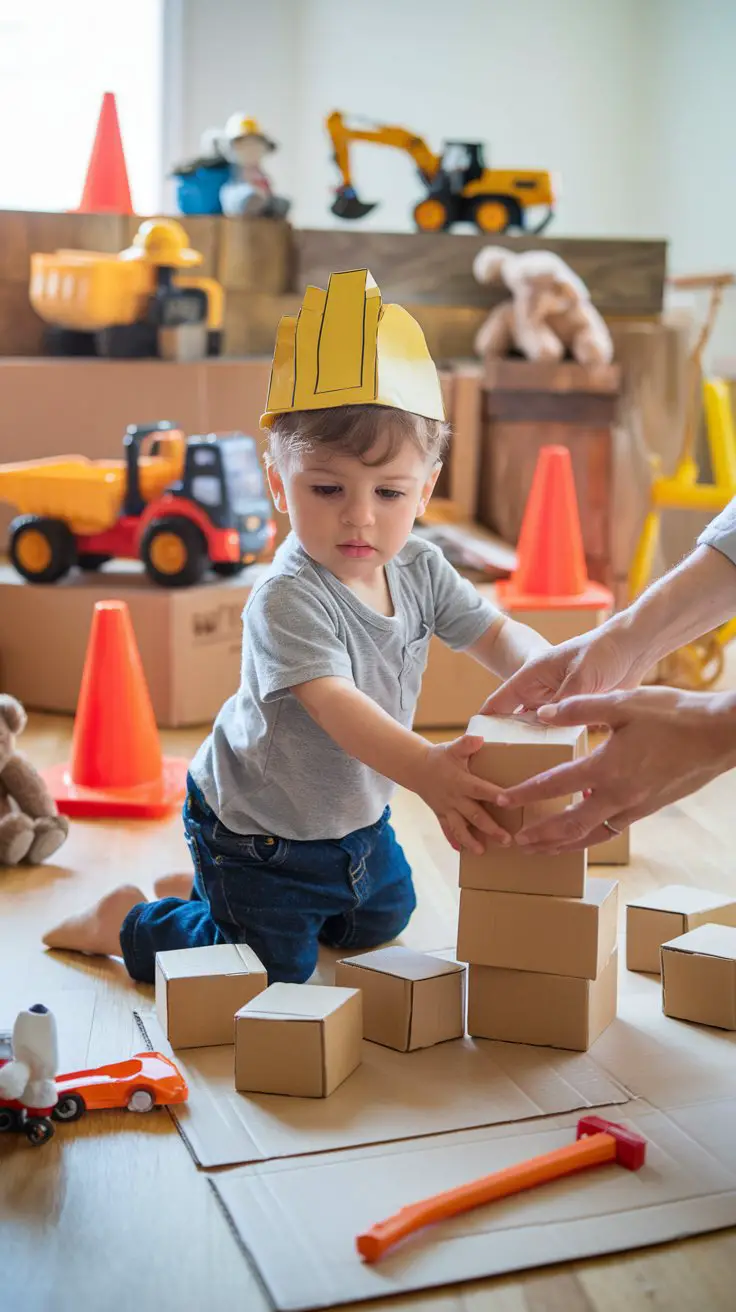 Construction Worker Building Site