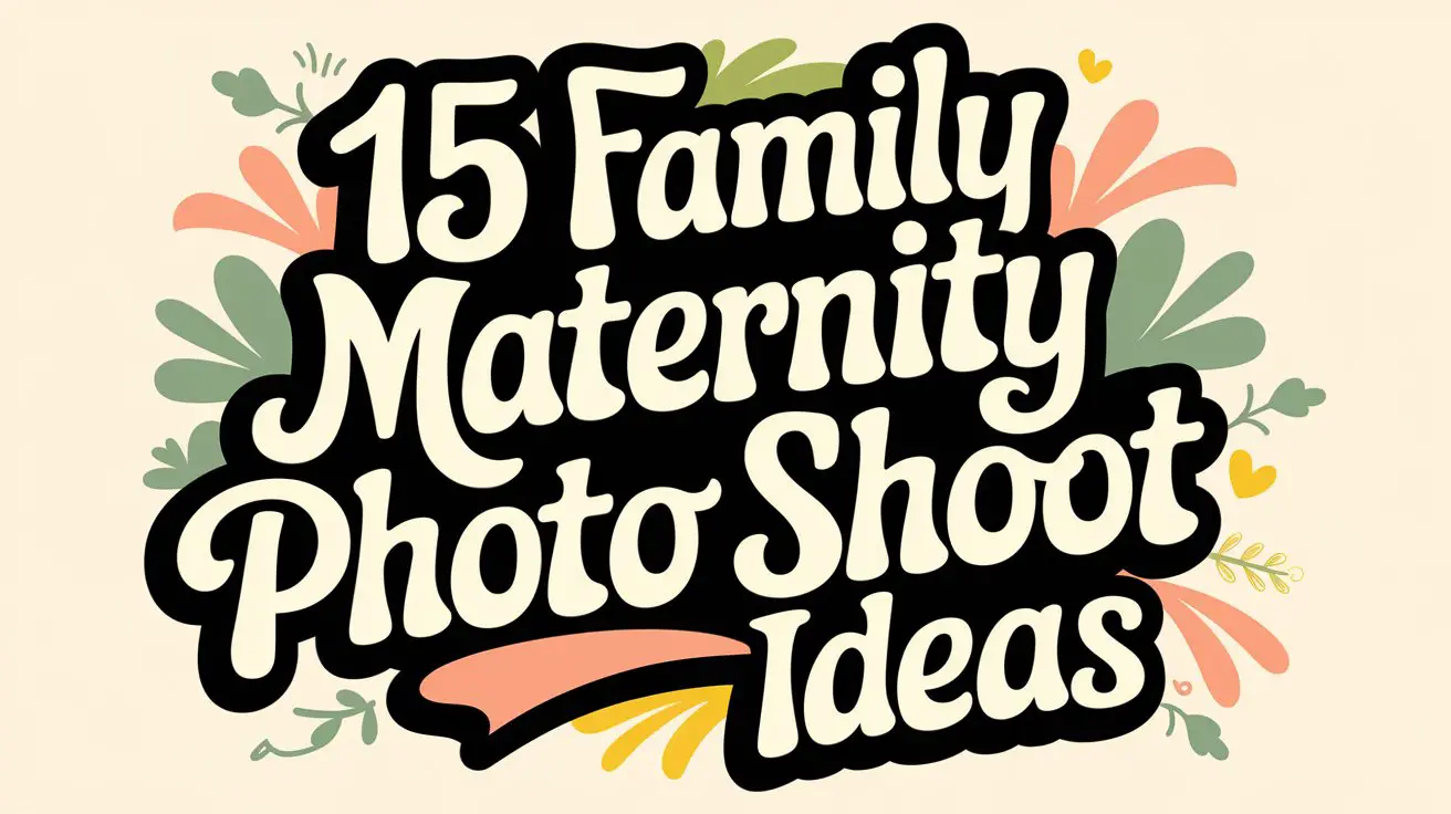 Family Maternity Photo Shoot Ideas